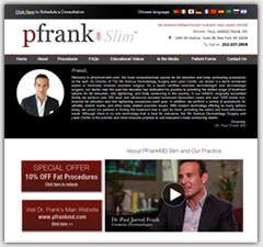 PFRANKMD redesign of www.pfrankmd-slim.com website PFRANKMD redesign of www.pfrankmd-slim.com website