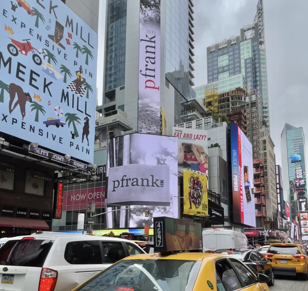 PFRANKMD Billboards in Times Square New York PFRANKMD Billboards in Times Square New York