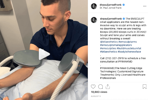 EMSCULPT Hand Pieces IG video by Dr. Paul Jarrod Frank of PFRANKMD in New York City, NY EMSCULPT Hand Pieces IG video by Dr. Paul Jarrod Frank of PFRANKMD in New York City, NY