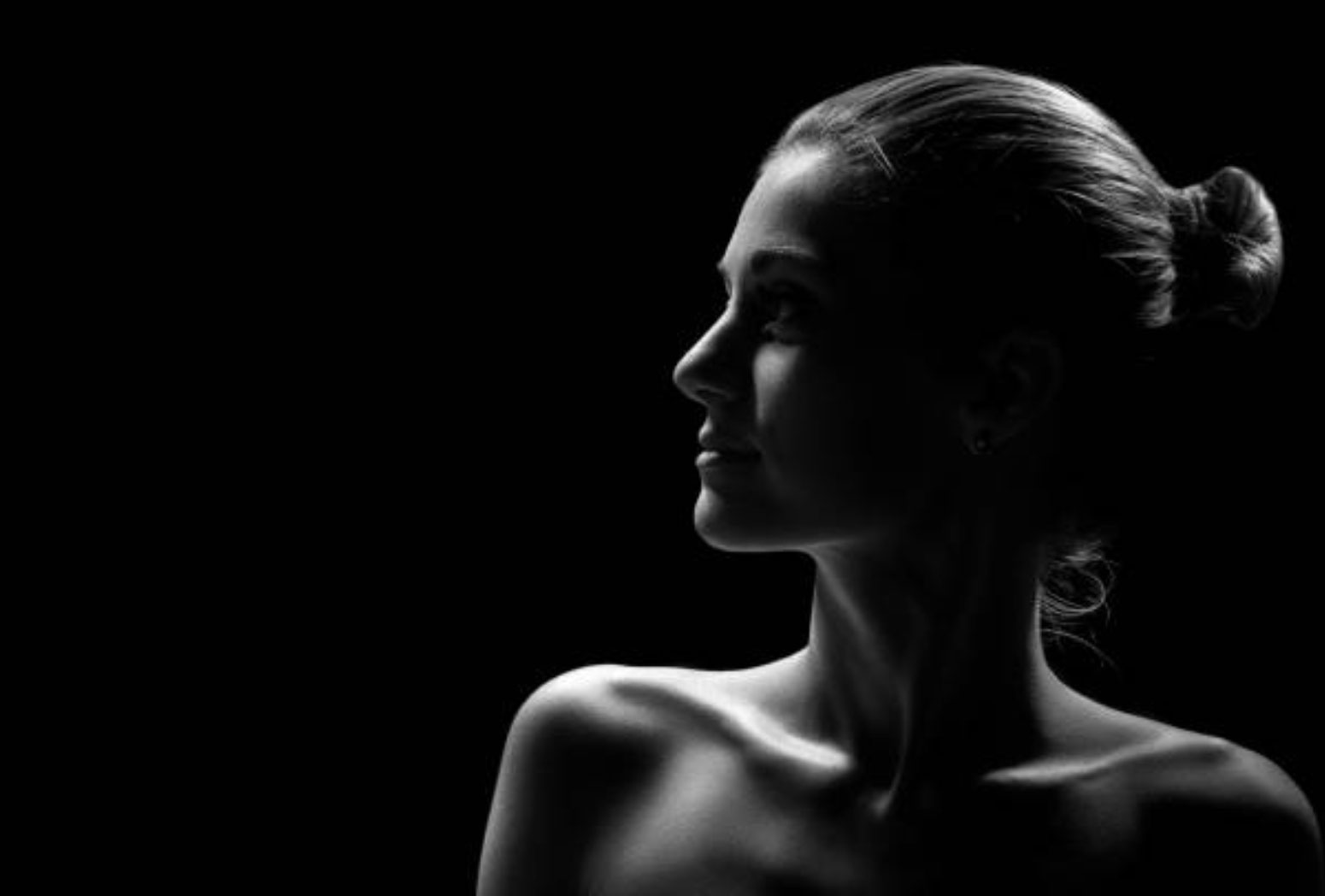 profile of woman's face profile of woman's face